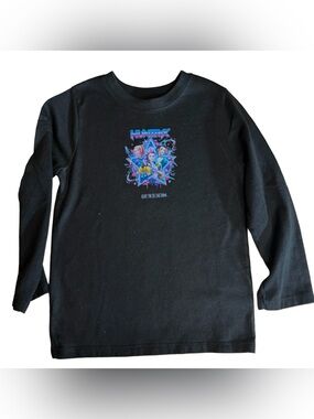 Huntrix Kids Black Graphic Long-Sleeve Shirt - upcycled Toddler Size 4